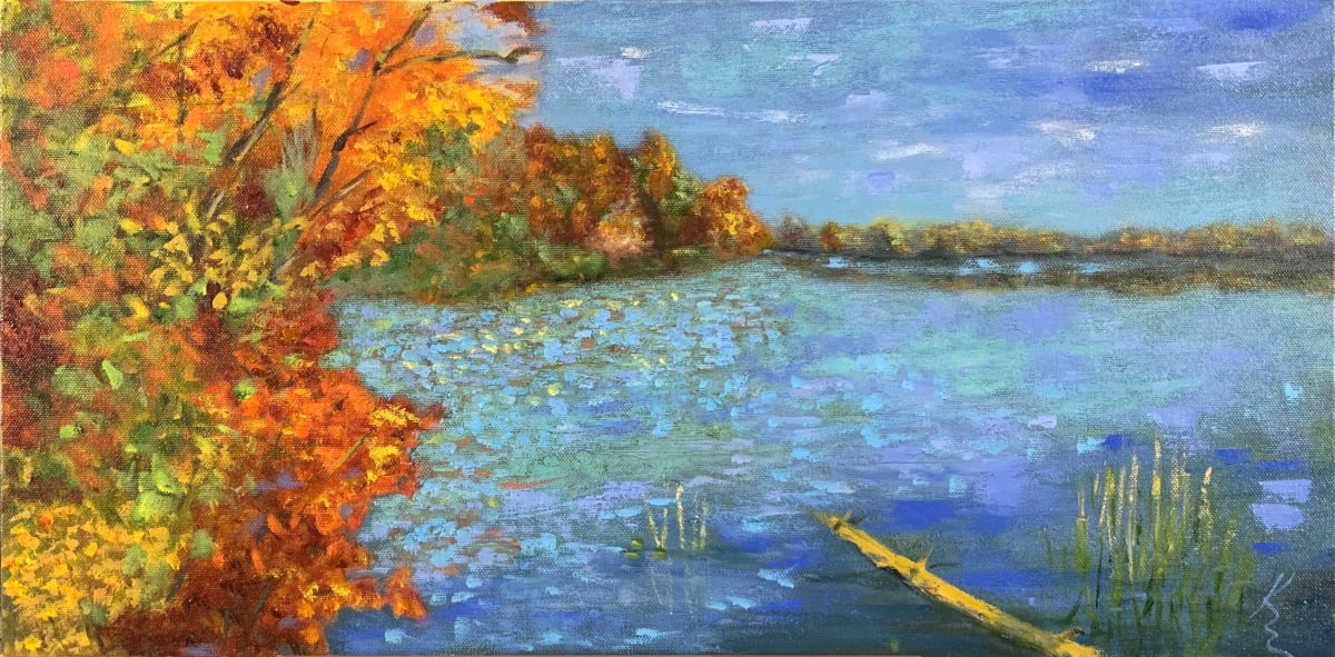 Fall At Great Pond by Kate Emery 