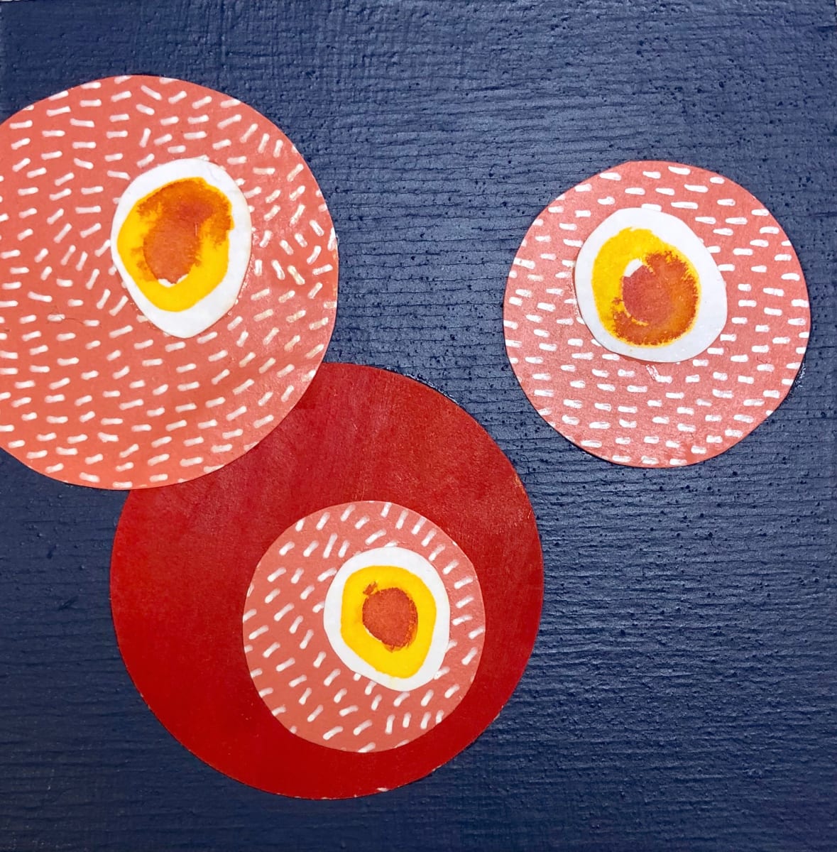 Dots 65, Navy + Pattern & Red by Suzanne Gibbs, Image 2.