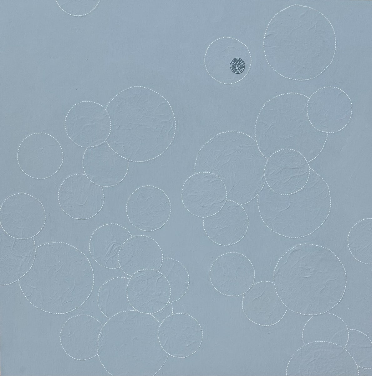 Dots 68, Pale Blue + Texture by Suzanne Gibbs  Image: Dots 68, Pale Blue + Texture Painting