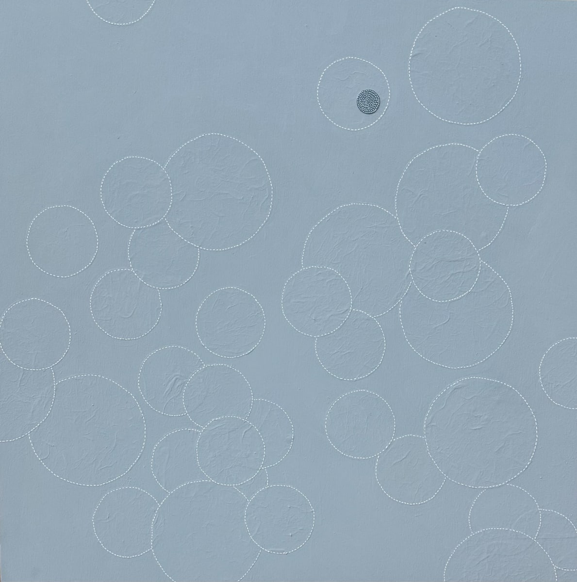 Dots 68, Pale Blue + Texture by Suzanne Gibbs  Image: Dots 68, Pale Blue + Texture Painting