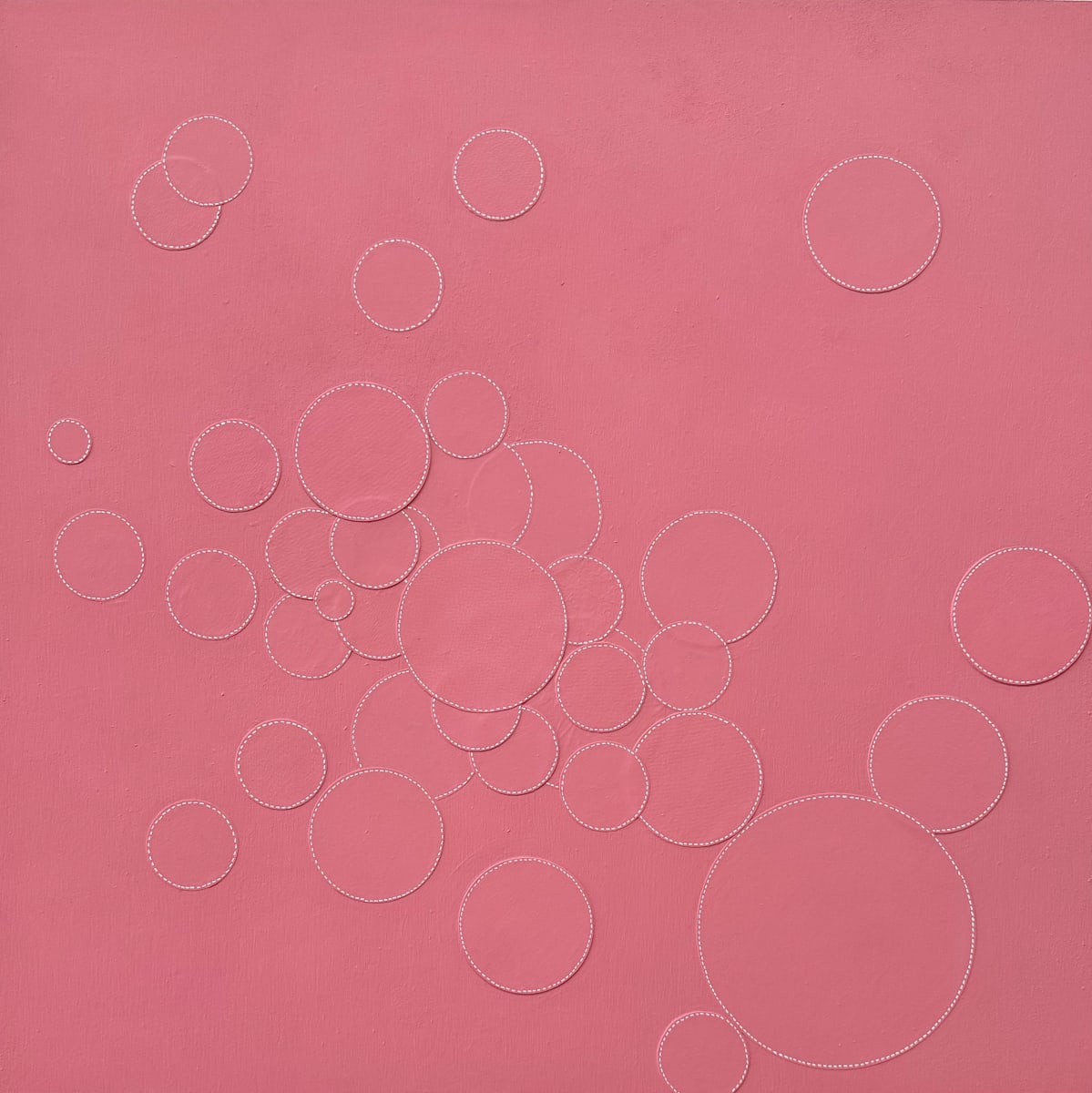 Dots 69,  Peachy Bubbles by Suzanne Gibbs  Image: Dots 69,  Peachy Bubbles Painting