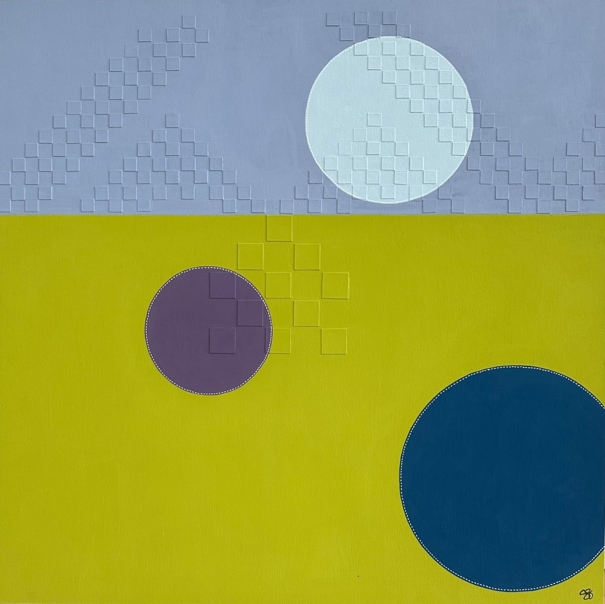 Dots 83, Mount Hood Valley by Suzanne Gibbs  Image: Dots 83, Mount Hood Valley Painting