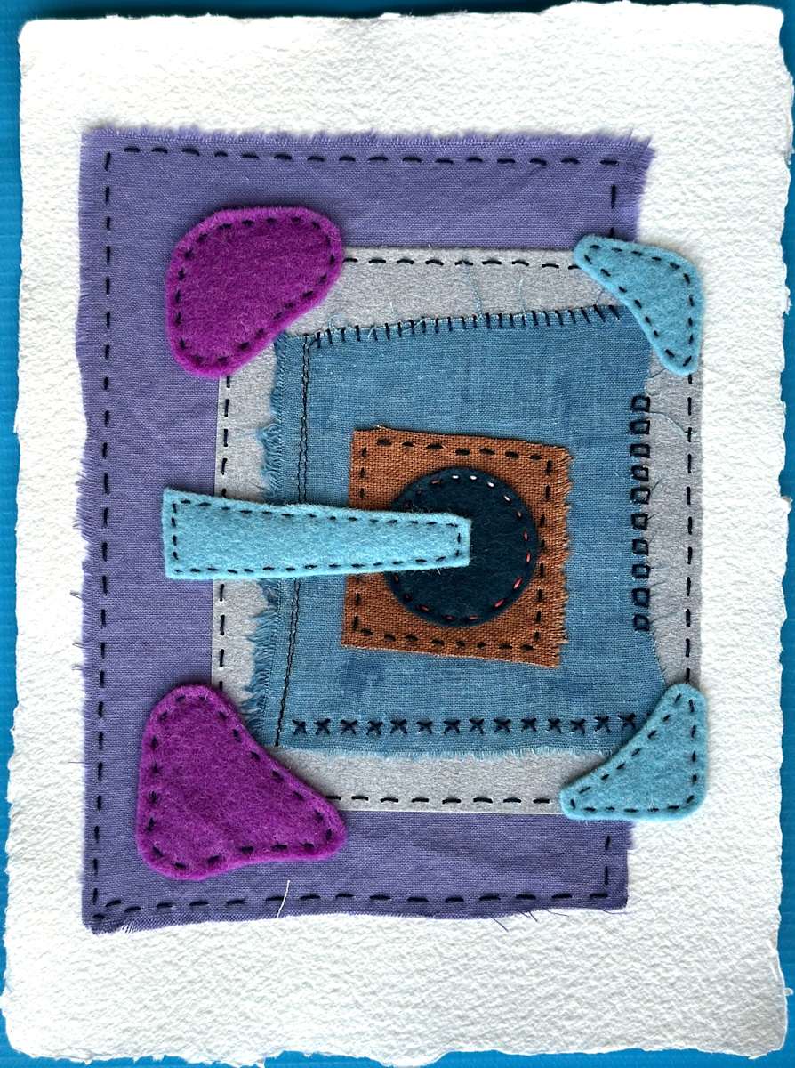 Happy Scrappy Art #27 by Suzanne Gibbs  Image: Happy Scrappy Art #27, detail