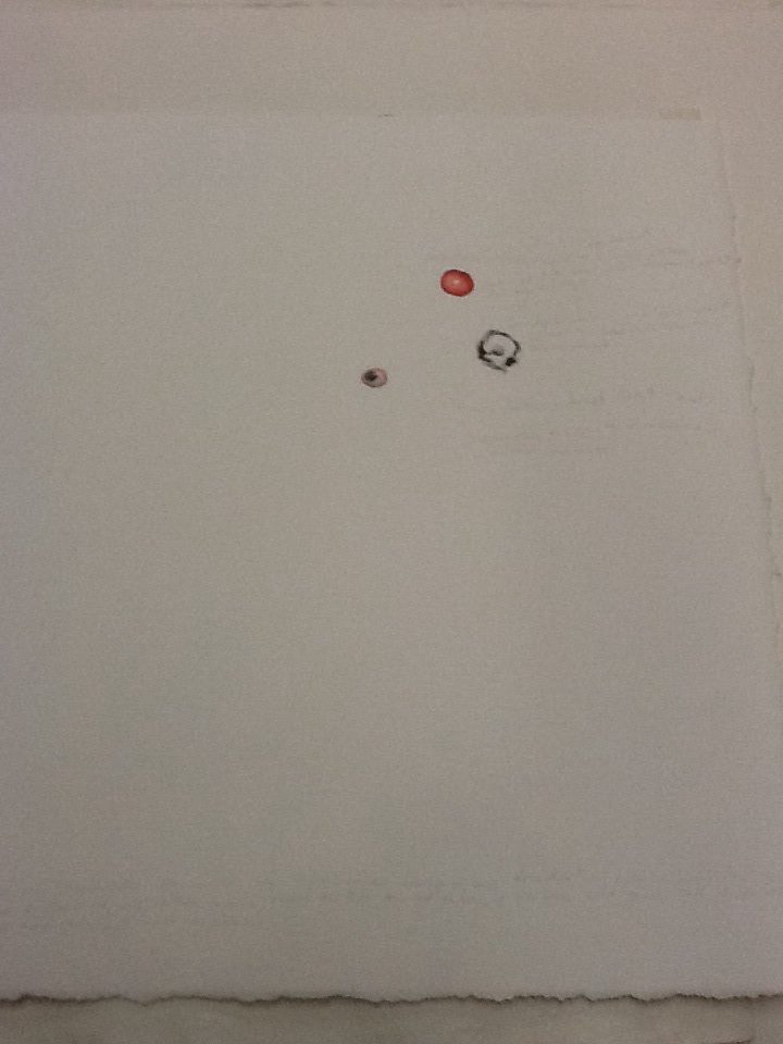 Untitled watercolor and writing by David Nelson, Image 1.