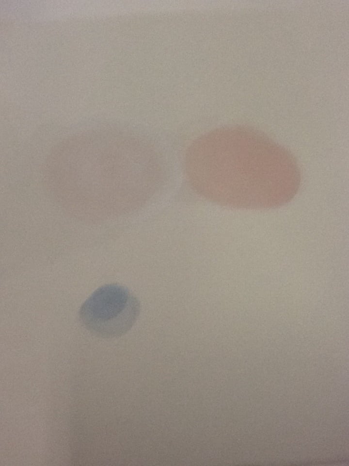 Untitled watercolor with writing by David Nelson  