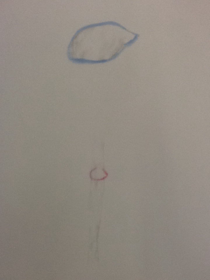 Untitled watercolor/drawing by David Nelson 