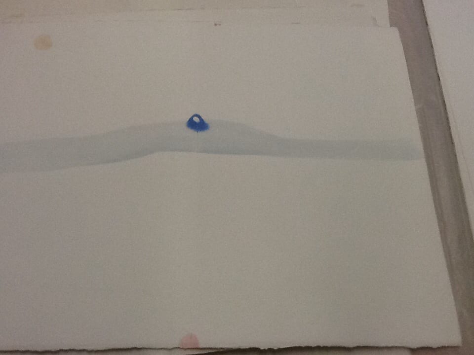 Untitled watercolor  by David Nelson 