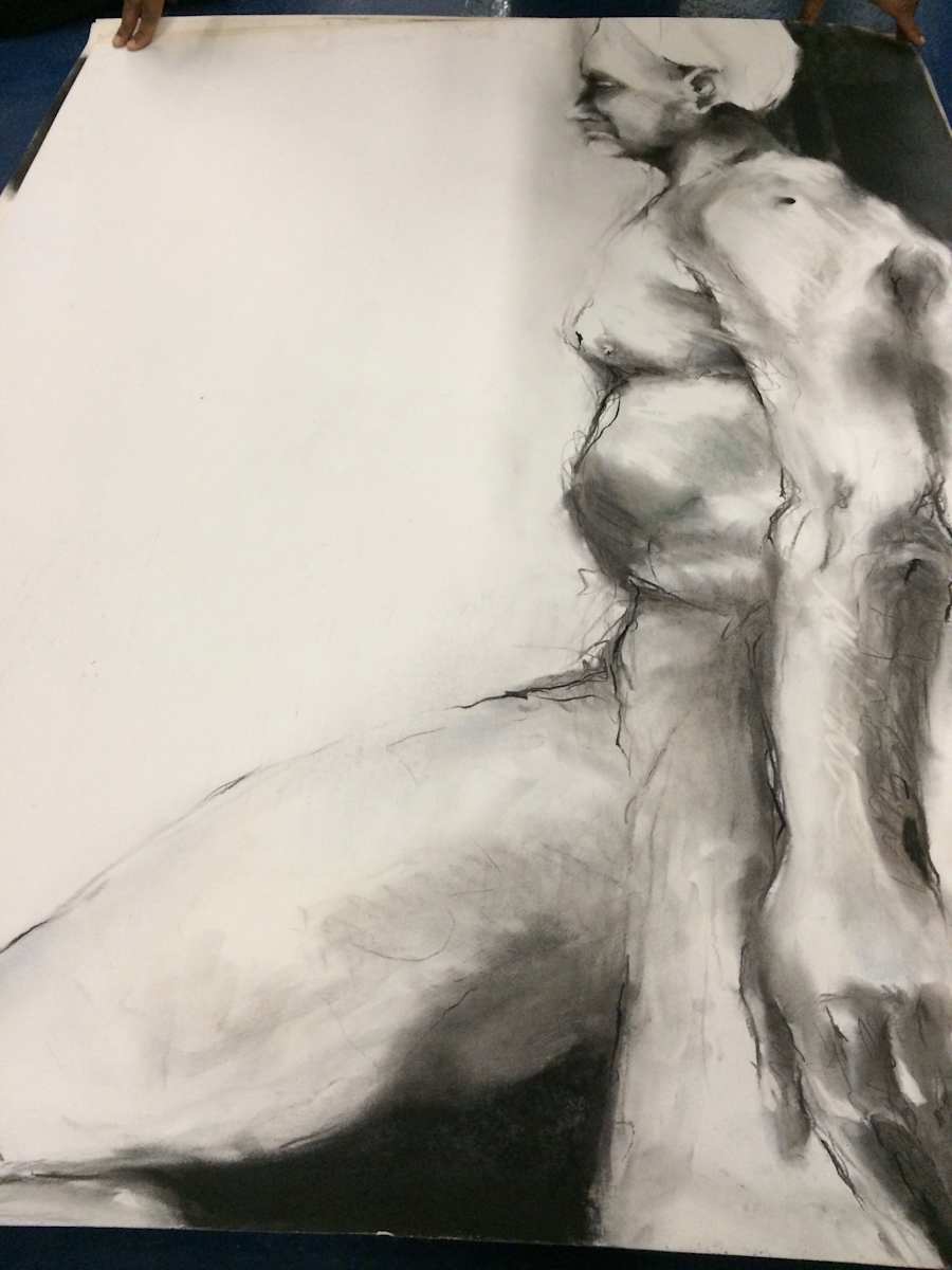 Figure charcoal drawings  by Barry Paddock, Image 1.