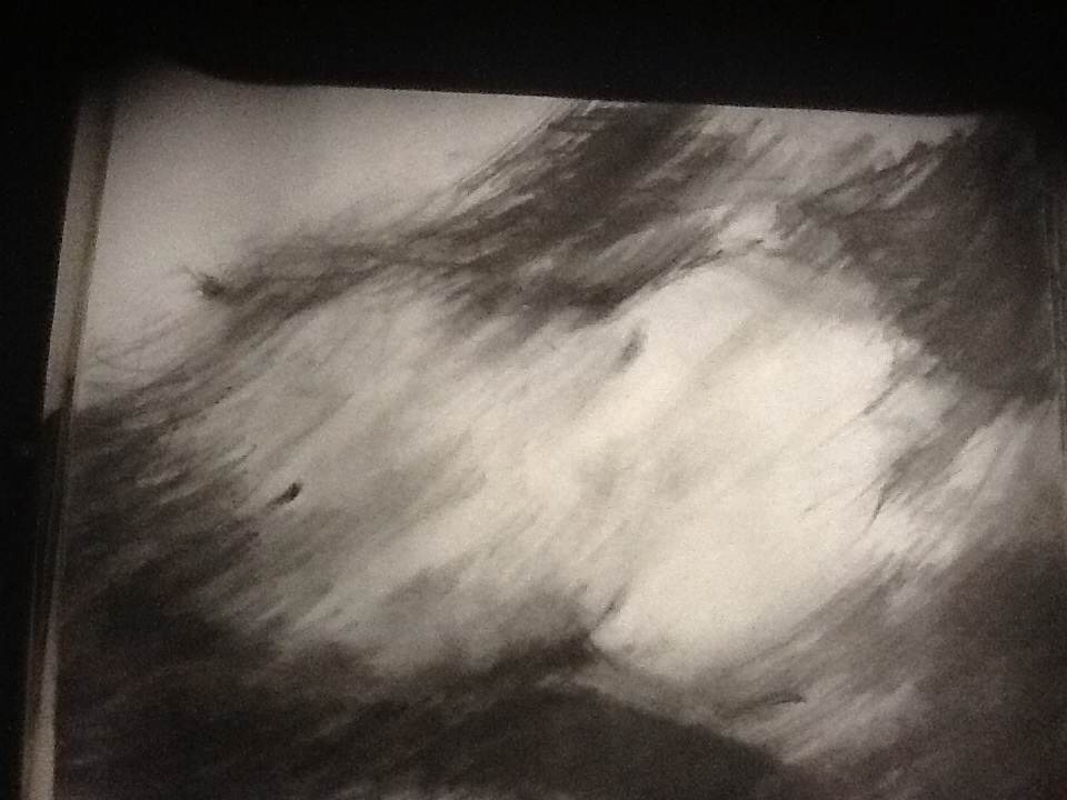 Abstract charcoal drawings by David Nelson, Image 1.