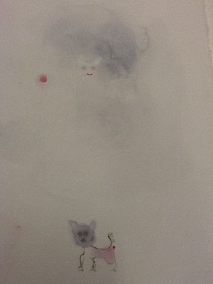 Untitled watercolor by David Nelson 