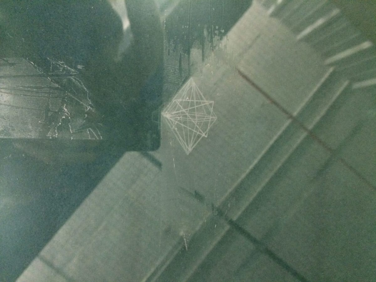 Untitled etched glass by David Nelson  