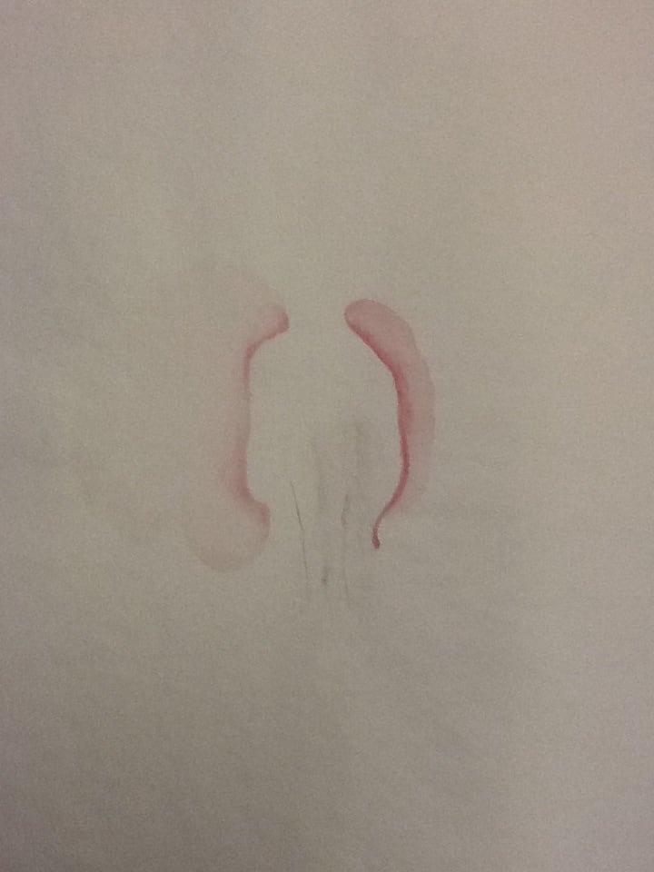 Untitled watercolor by David Nelson 