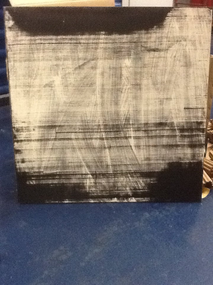 Untitled panel painting by David Nelson 