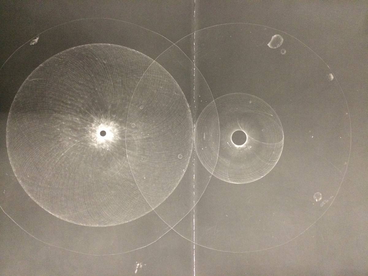 Spyrograph photograms 1 and 2 by David Nelson, Image 1.