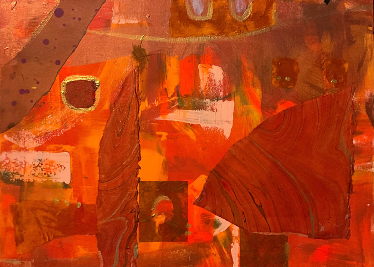 ORANGE Is Good for HUE by Art by Rhonda Radford Adams 