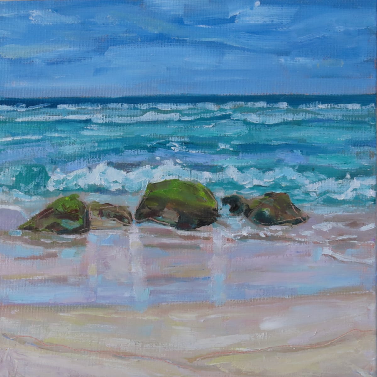 Daily Painting Seascape #6 by Elizabeth Whiteman  Image: Daily Painting Seascape #6