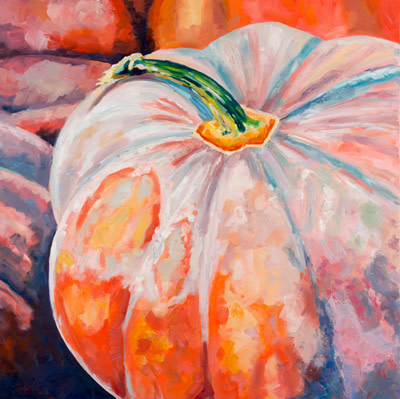 Orange Pumpkin by Elizabeth Whiteman 