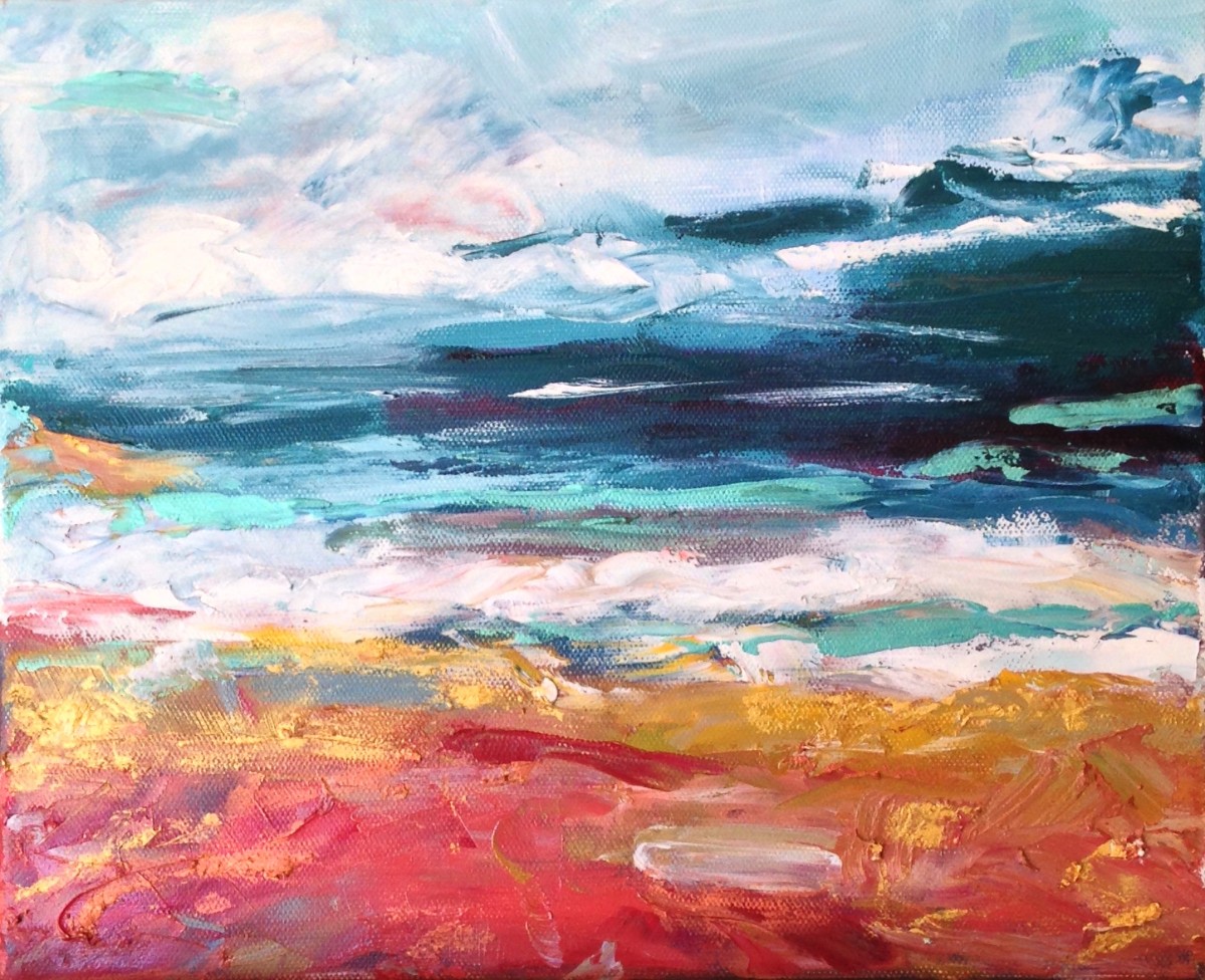 Metallic Sea Study by Elizabeth Whiteman 