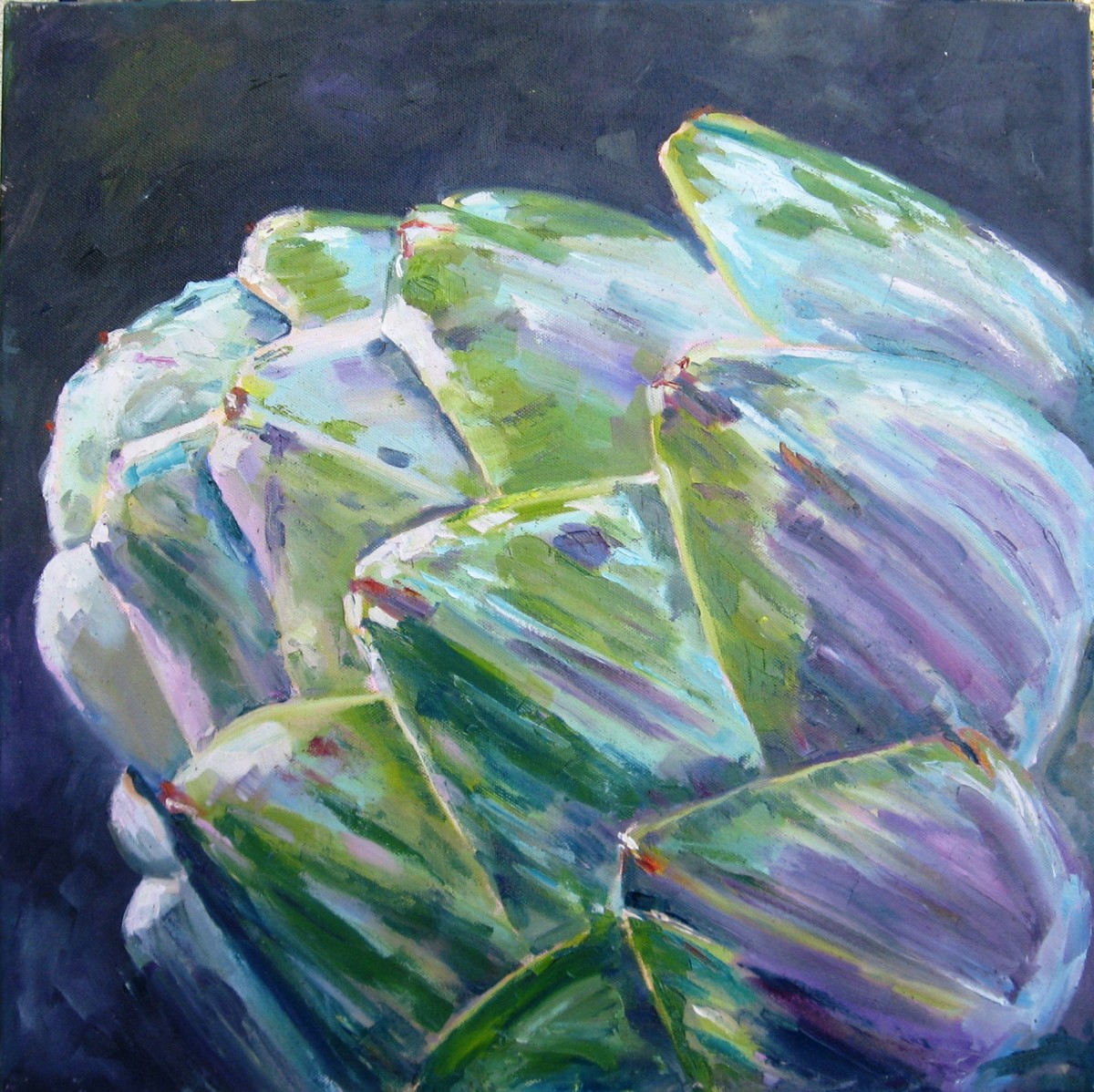 Purple Artichoke by Elizabeth Whiteman 