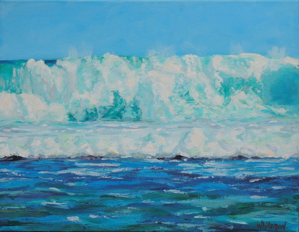 Waves at Surfer's Point by Elizabeth Whiteman 