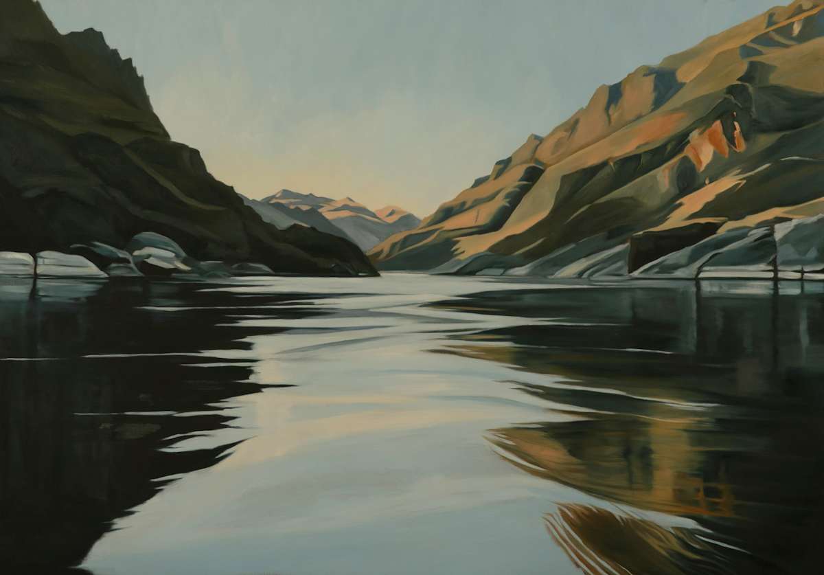 On the river, we do not lose our place in this world by Lisa McShane 