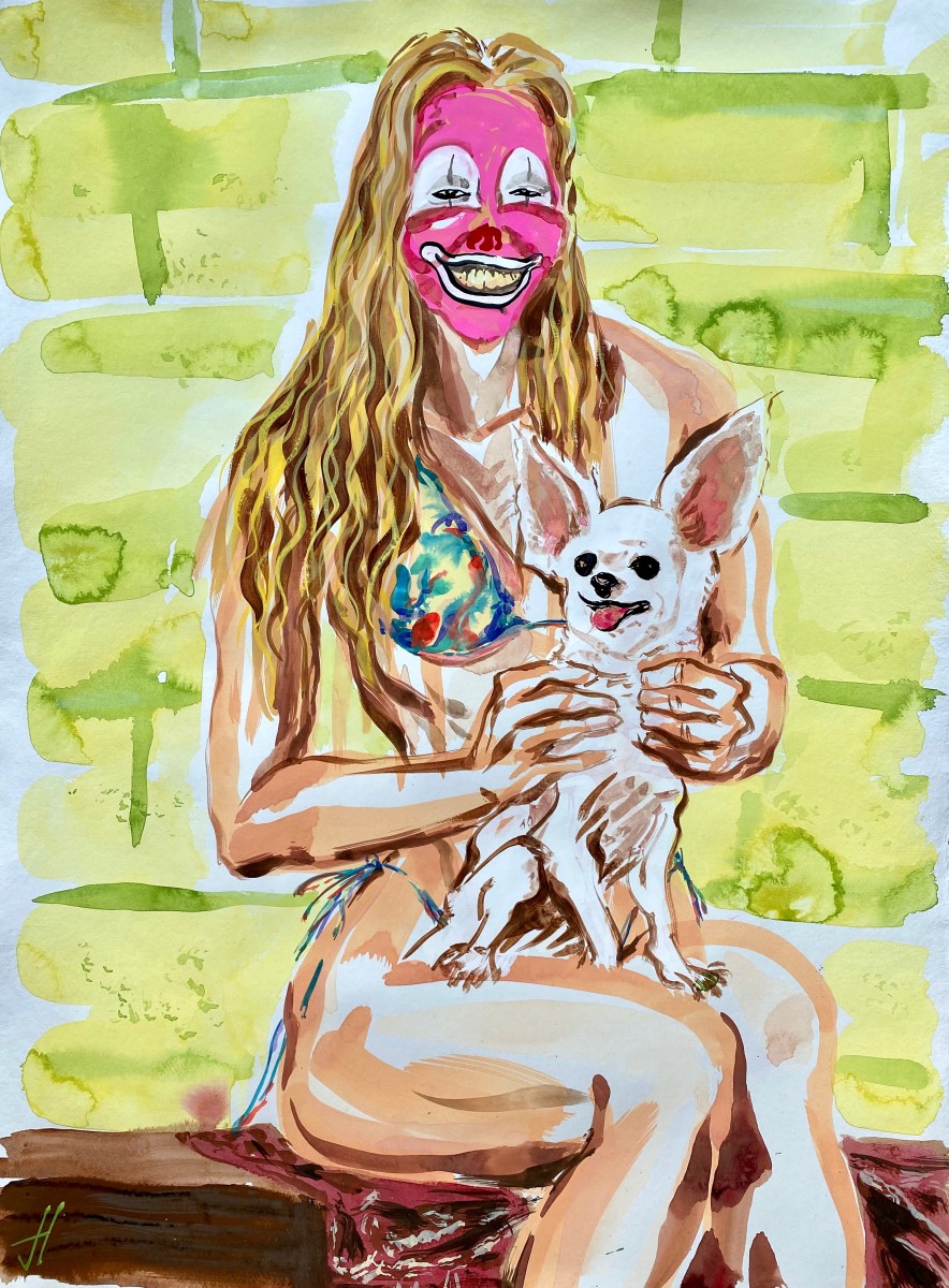 Petra and Stew the Dog by Jared Hendler 