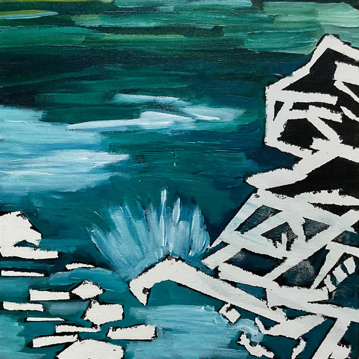 Just Waves #3 by Justine Lasdin, Image 2.