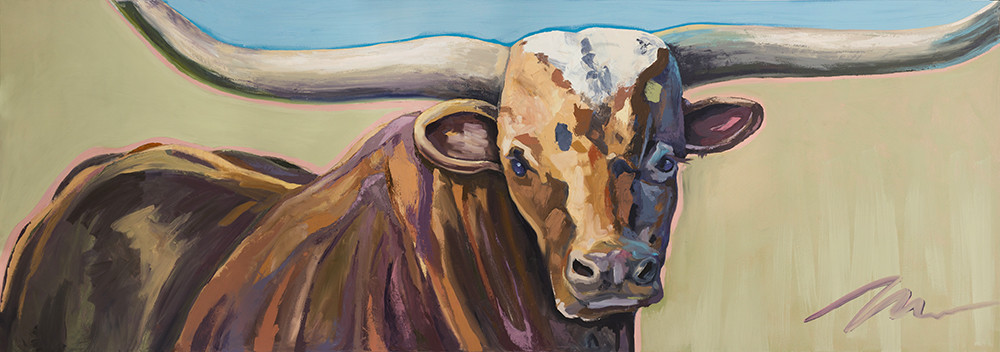 Facing The Impasto Bull by Prairie Project 