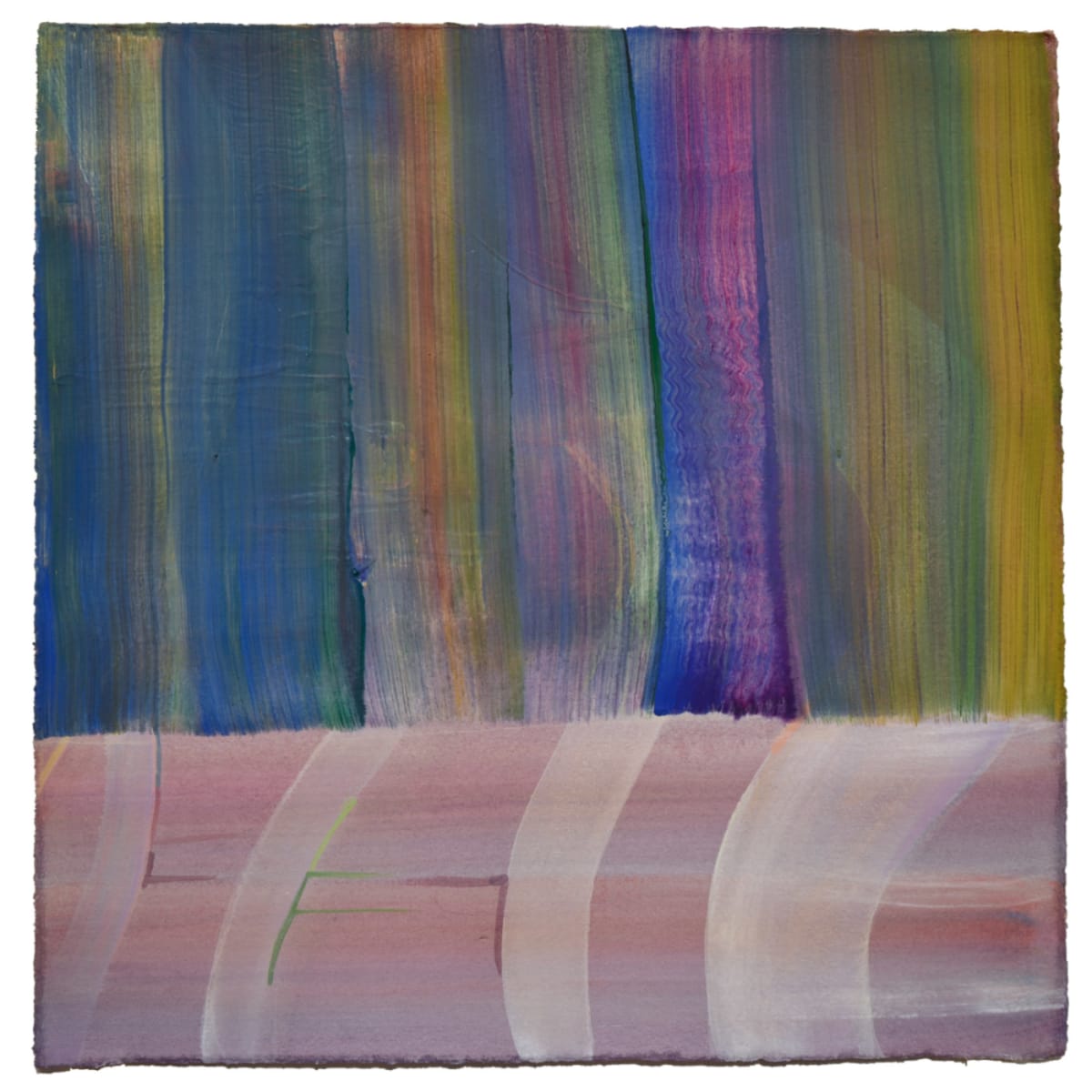 Ground Figure #72, "Interface (Pink and Blue Bands)" 