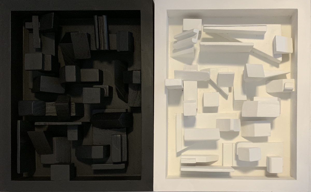 BlackAndWhite Together - a Map of Shapes and Shadows by Barbara Jacobs 