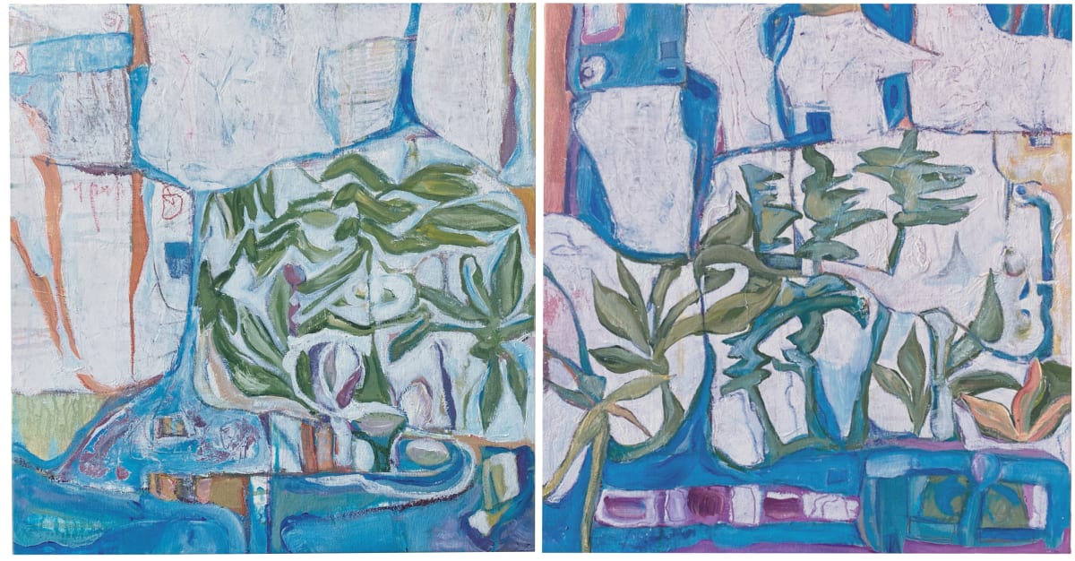 Urban Gardens: Pathways to Discovery - Diptych 