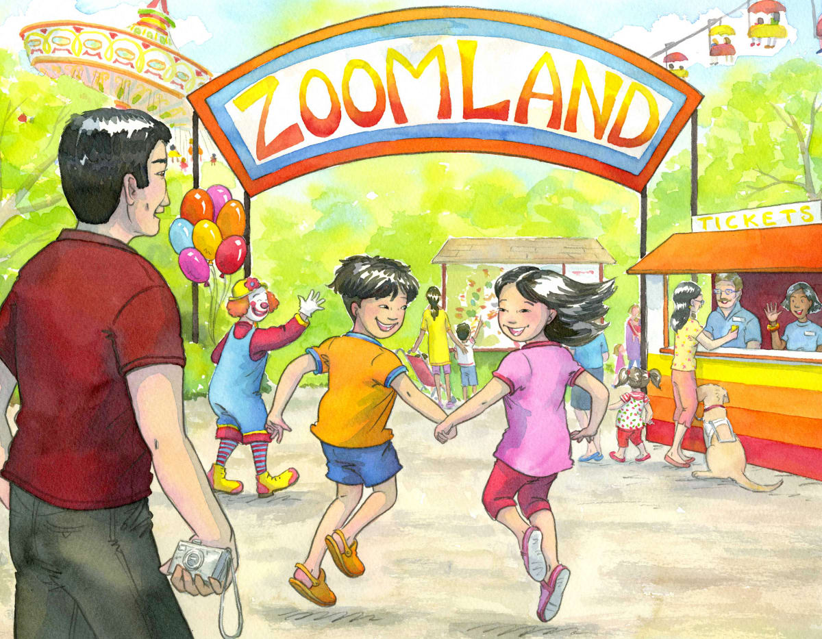 Zoomland  Image: Going to Zoomland with my parents and cousin.
Cropped.