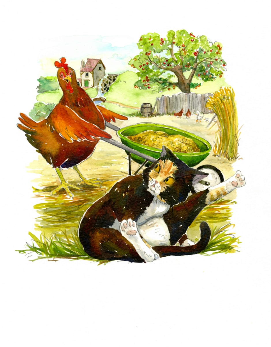 The Little Red Hen: Who will help me grind the flour?  Image: Who will help me grind the flour?
cropped p.13