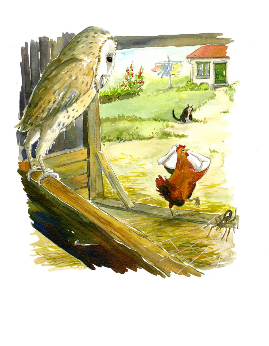The Little Red Hen: I will make the bread myself.  Image: I will make the bread myself.
Cropped, p19