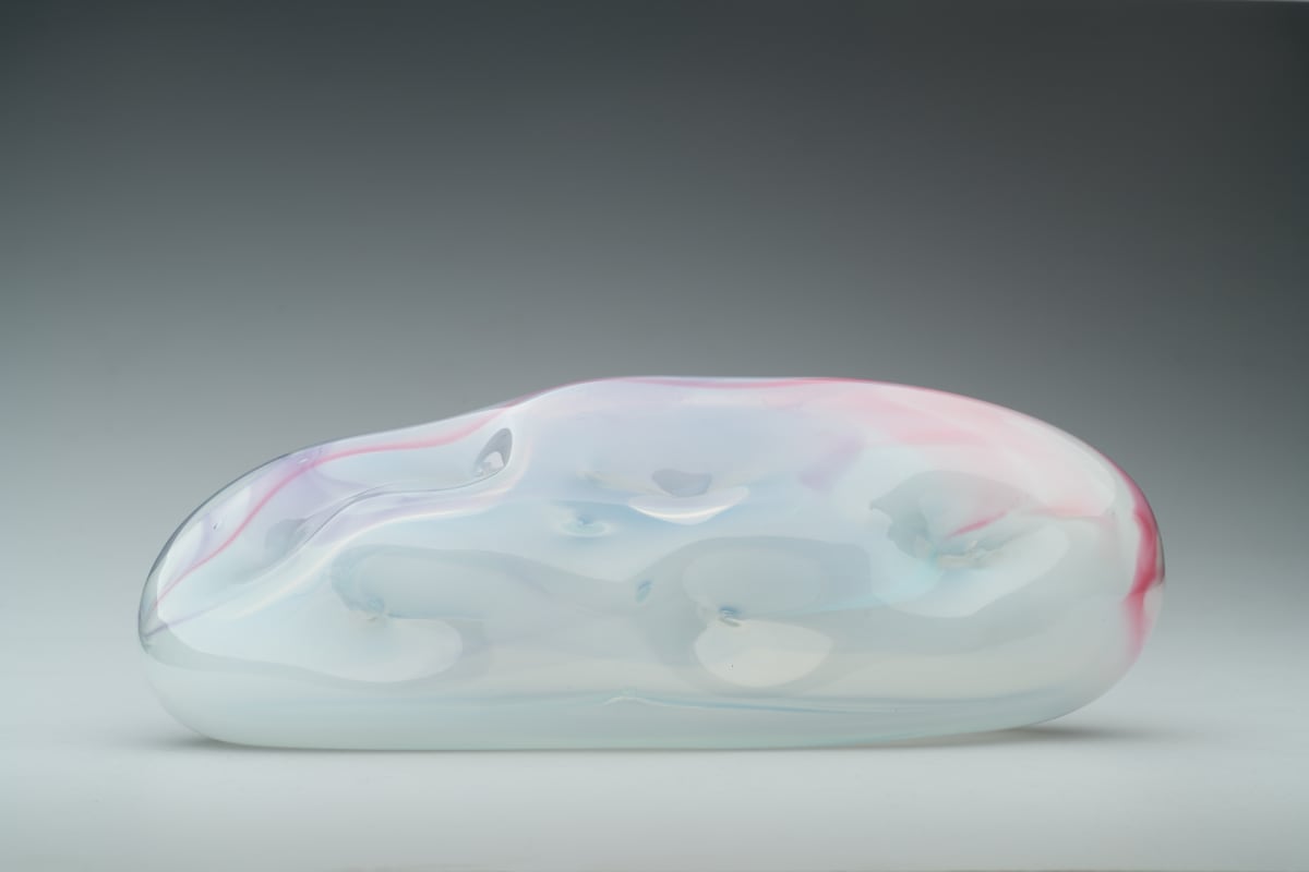 Calming cloud 2 and 3 by Belinda Wilson  Image: Calming cloud 2
Hand blown coloured glass
Glass artist Ruth Allen
Designer: Belinda Wilson