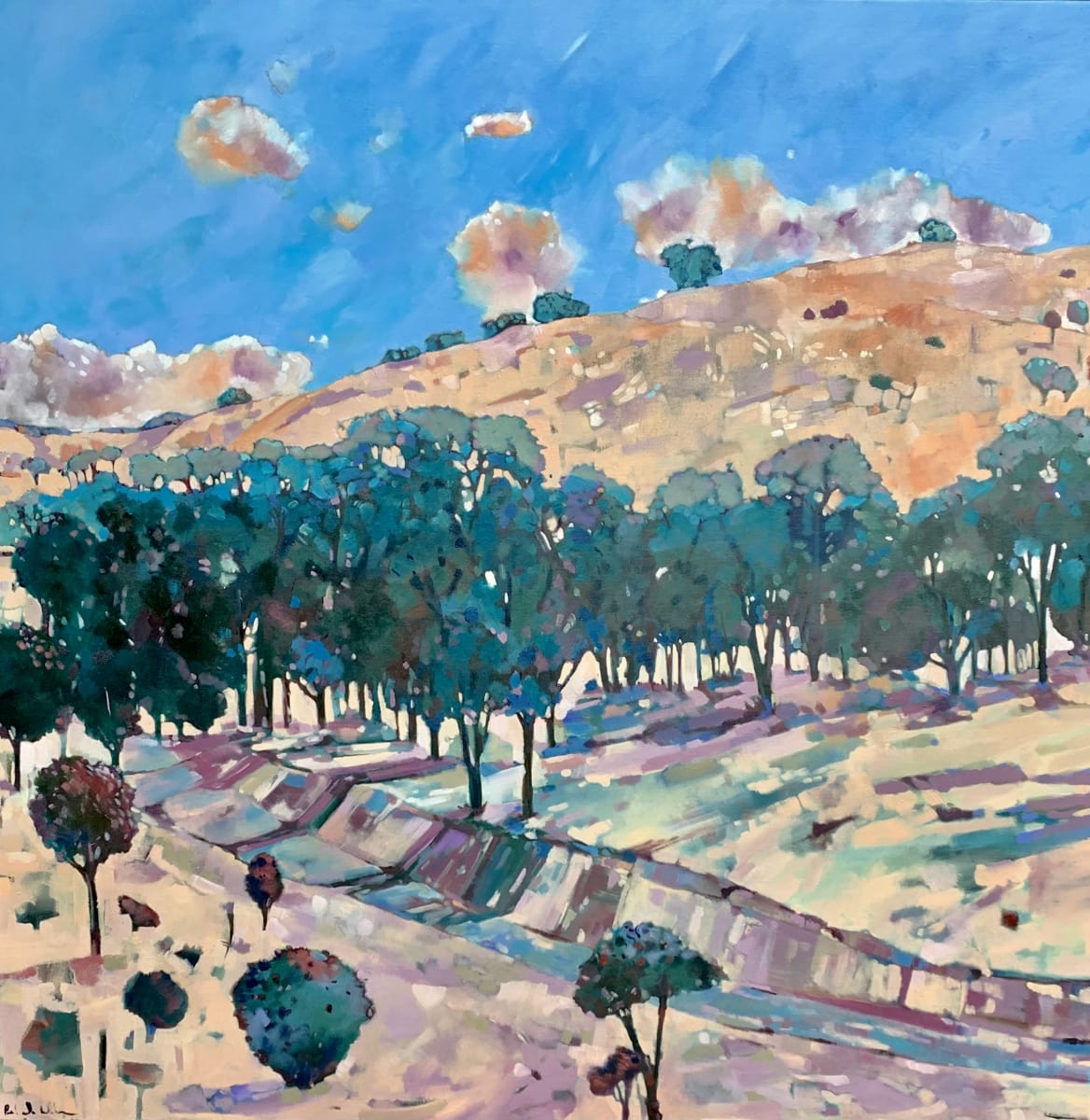 Rollason's restful hills - limited edition print by Belinda Wilson, Image 1.