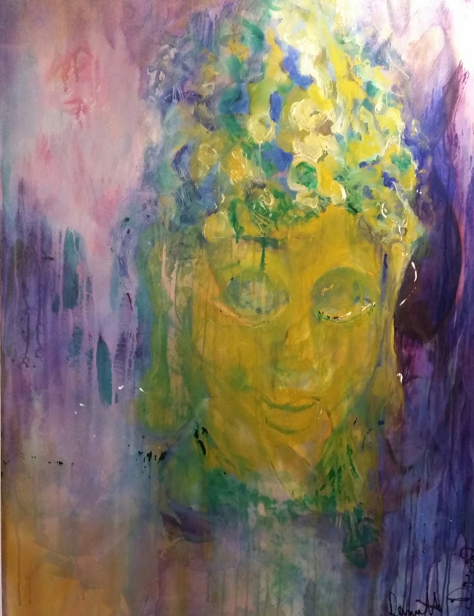 Purple Bouddha mauve by Danielle Doucet 