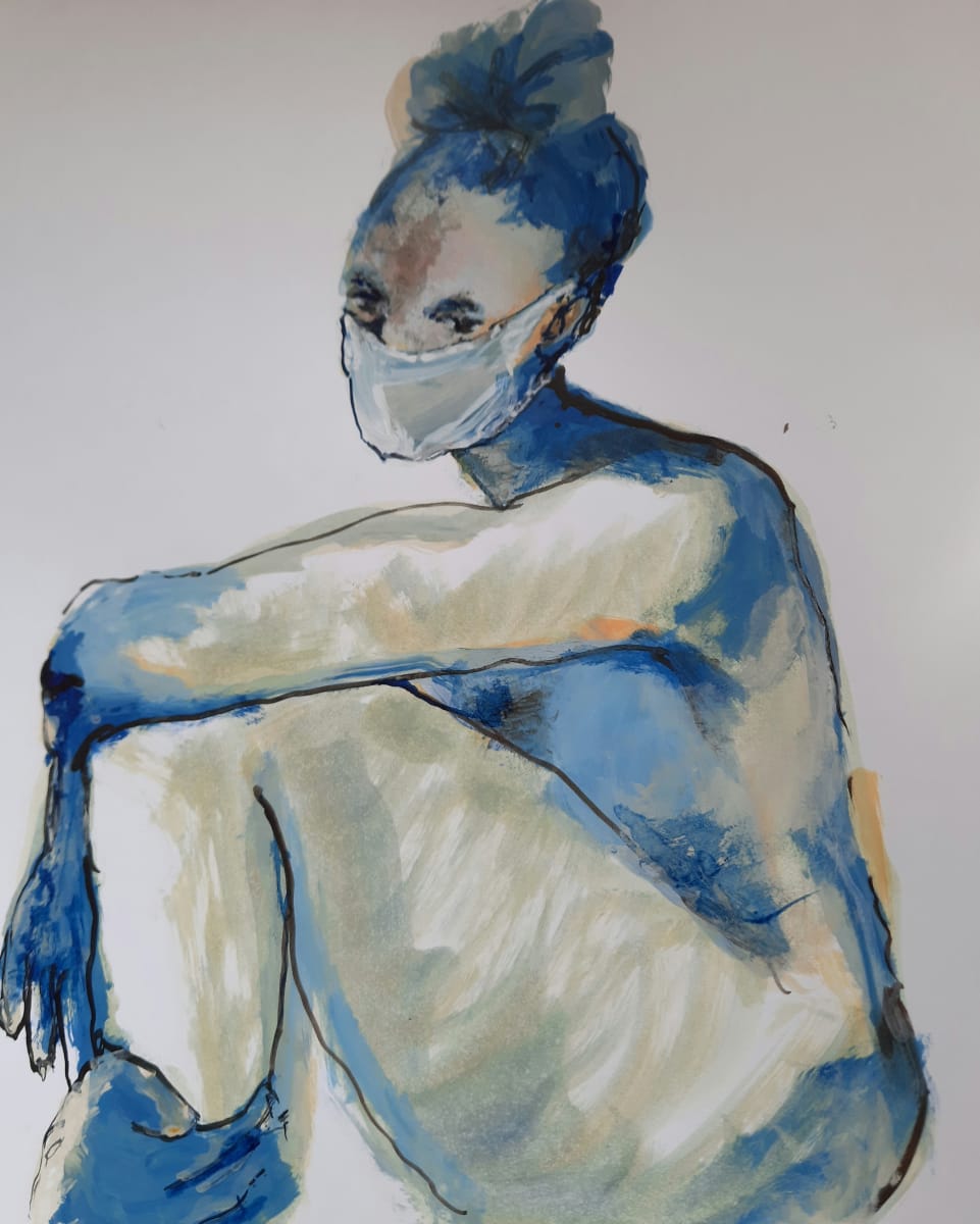 Le modèle masqué, prise 2 by Danielle Doucet 
