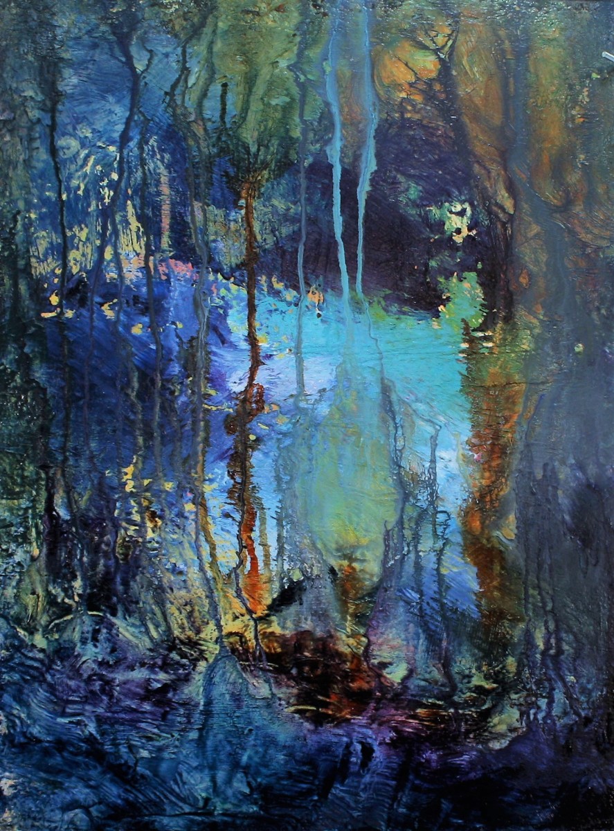 Reflet de lune sur nuit profonde by Danielle Doucet 