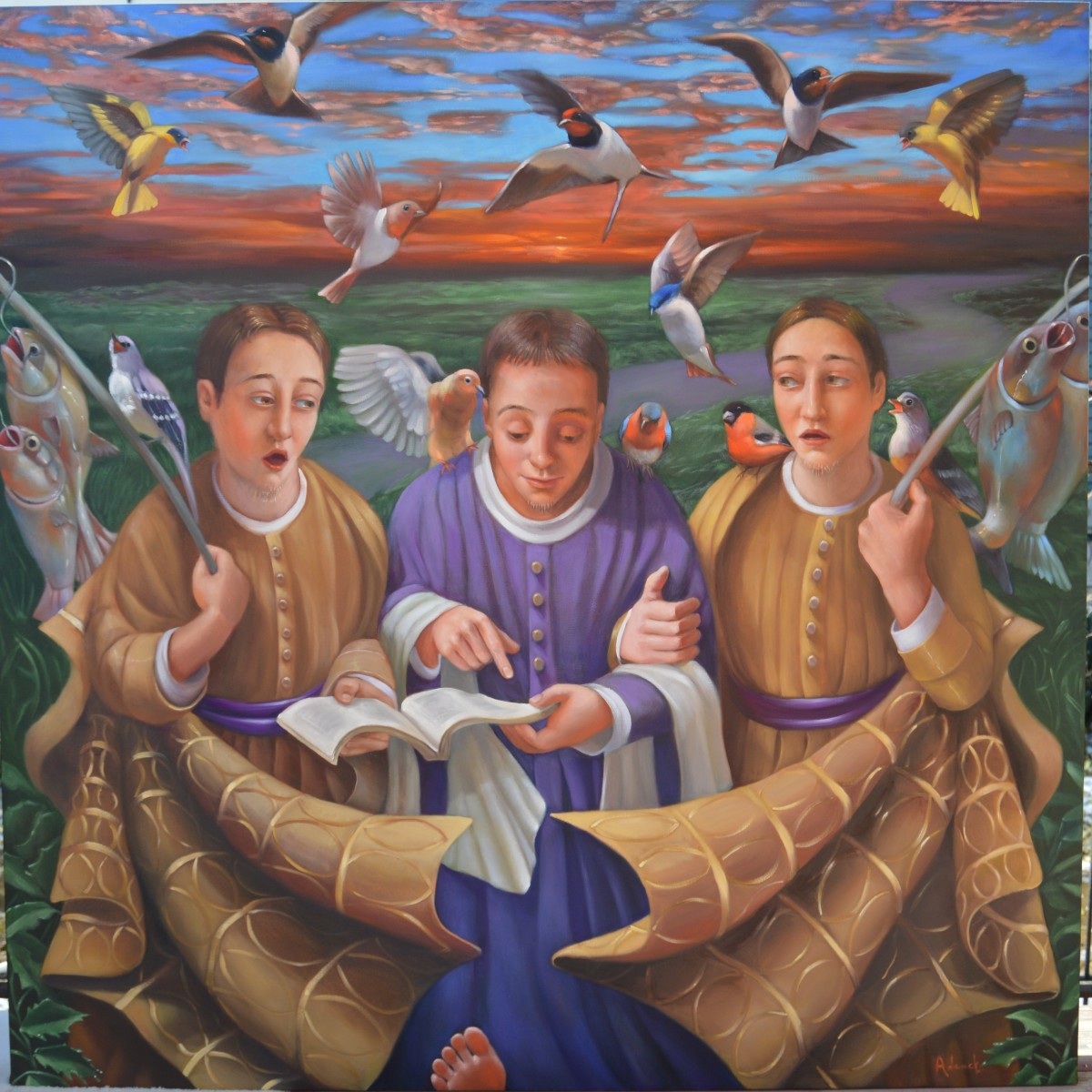 The Road to Emmaus by Rosemarie Adcock 