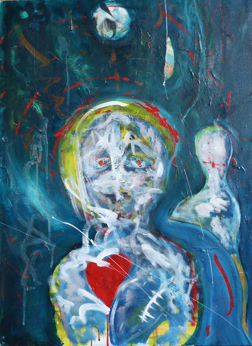 "Blue Heart" by Eric David Schultz, Image 1.
