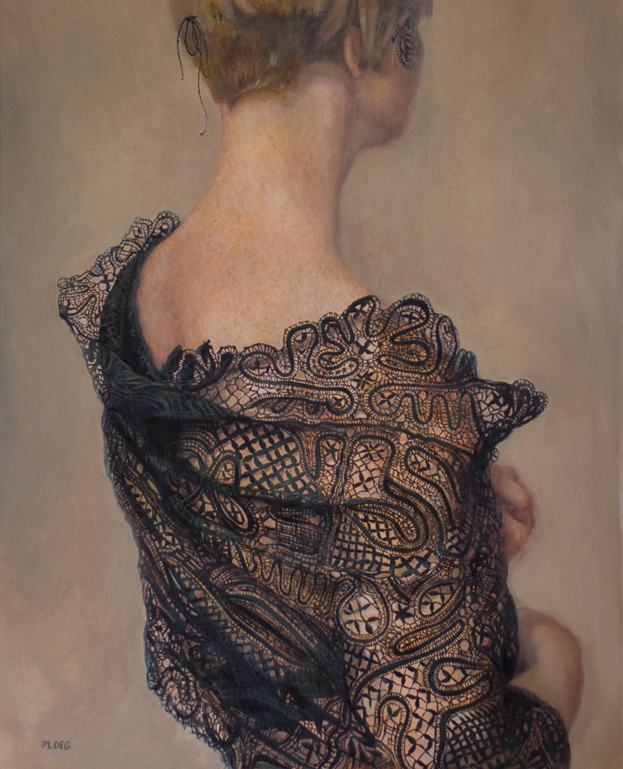 Black Lace Shawl by Sophie Ploeg 