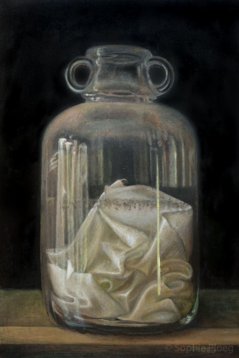 Silk in Demijohn by Sophie Ploeg 