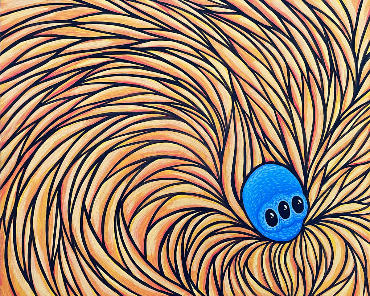 Blue Head Study, Image 5.
