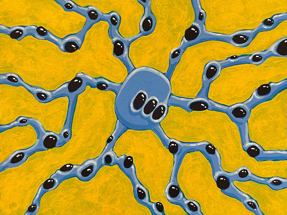 Blue Molecule Study by Melanie Mandl, Image 3.