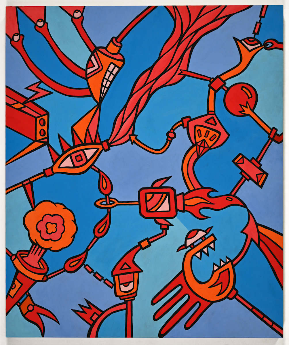 Disconnected red by Melanie Mandl 