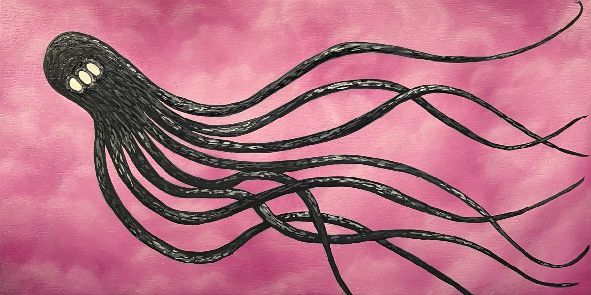 Pink Cloud Octo by Melanie Mandl 