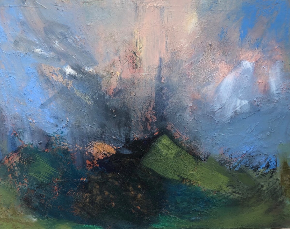 Summer Walk, church bells ringing by Maria Pierides 
