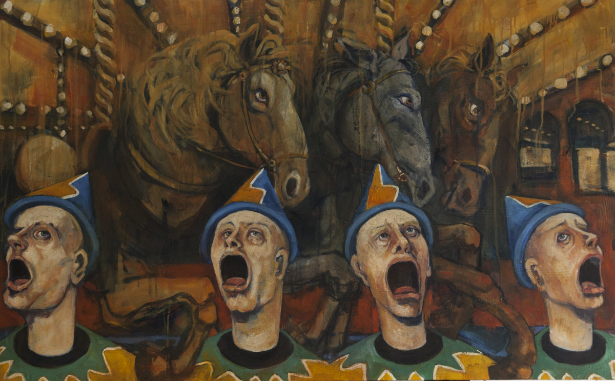 Laughing Clowns by Josephine Josephsen   