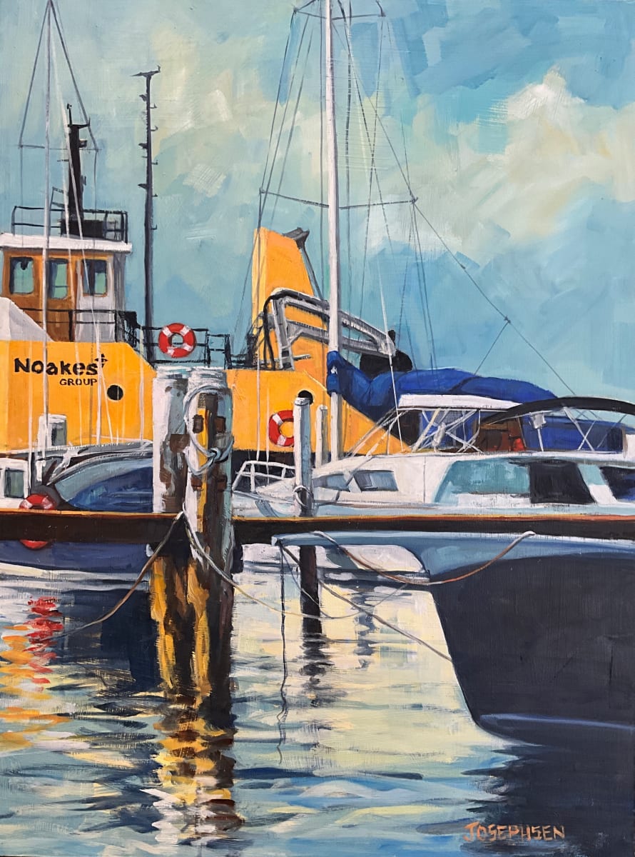 Berry's Bay Boats by Josephine Josephsen  Image: Inspired by scenes from my local walks around Berry's Bay